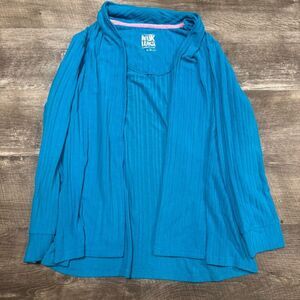 Muk Luks Blue Sweater Cardigan Size XL